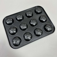Форма для випікання кексів 12 шт 35х26,5х2,5 см FRICO 16921-1 квіточка