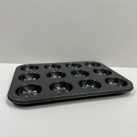 Форма для випікання кексів 12 шт 35х26,5х2,5 см FRICO 16921-1 квіточка