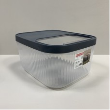 Контейнер для зберігання пластиковий з кришкою 12 л 32,5х28х16,5 см Baroness 11569 сірий