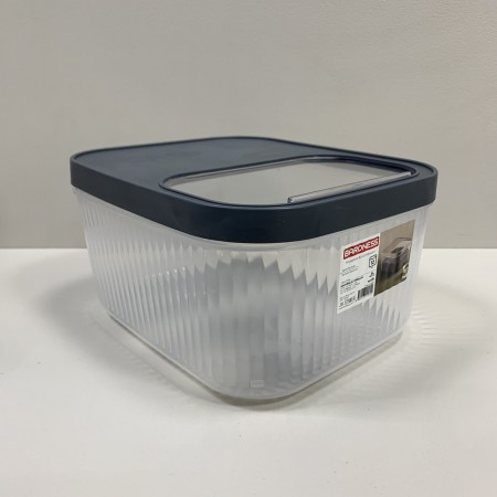 Контейнер для зберігання пластиковий з кришкою 12 л 32,5х28х16,5 см Baroness 11569 сірий