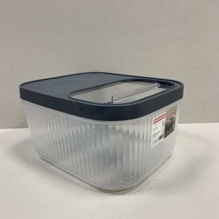 Контейнер для зберігання пластиковий з кришкою 12 л 32,5х28х16,5 см Baroness 11569 сірий