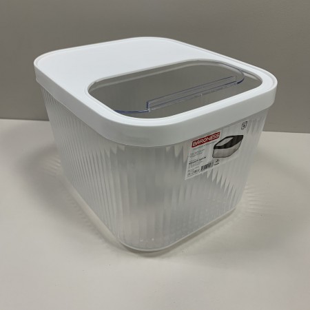 Контейнер для зберігання пластиковий з кришкою 16 л 32,5х27,5х22 см Baroness 11567 білий