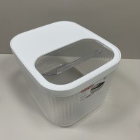 Контейнер для зберігання пластиковий з кришкою 16 л 32,5х27,5х22 см Baroness 11567 білий