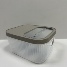 Контейнер для зберігання пластиковий з кришкою 12 л 32,5х28х16,5 см Baroness 11569 коричневий