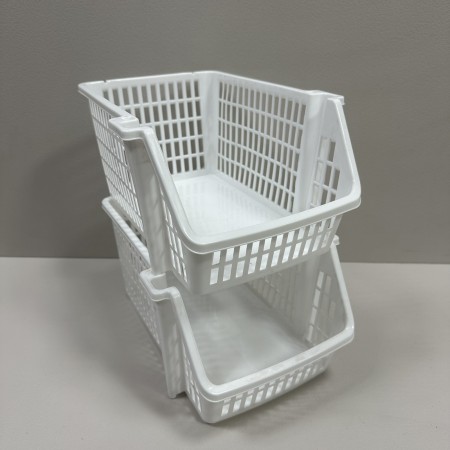 Органайзер-кошик для полиць пластиковий 28,5х22х14 см Tipiz Plastik TP-816 білий