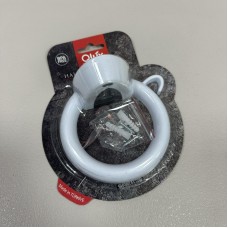 Тримач для фена настінний 11,9 х 12 см Qlux L-00579 білий