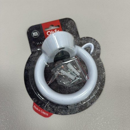 Тримач для фена настінний 11,9 х 12 см Qlux L-00579 білий