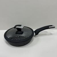 Сковорода глибока d-20 см із мармуровим антипригарним  покриттям A-Plus 3008