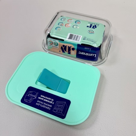 Контейнер 630 мл 17х13х6 см Luminarc Pure Box Unique JOY X1544 світла бірюза
