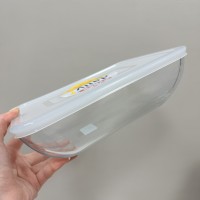 Форма скляна з пластиковою кришкою 2,2 л 25х20х8 см прямокутна Pyrex Daily 343P000 / 3646