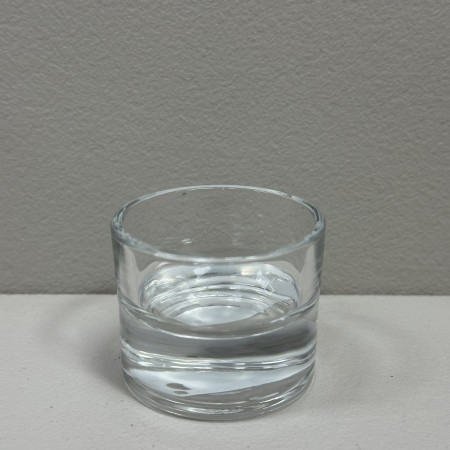 Підсвічник скляний круглий d - 4,5 см, h - 4 см Helios Round 36001 прозорий