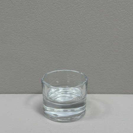 Підсвічник скляний круглий d - 4,5 см, h - 4 см Helios Round 36001 прозорий