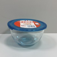 Миска скляна з пластиковою кришкою 1,1 л d-17 см Pyrex C&S 179P000