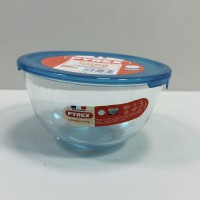 Миска скляна з пластиковою кришкою 1,1 л d-17 см Pyrex C&S 179P000