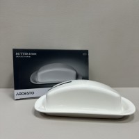 Маслянка порцелянова 20,3х12,5х6,5 см Ardesto AR3751 біла