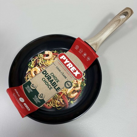 Сковорода без кришки d-26 см із керамічним антипригарним покриттям індукційна Pyrex Cook&Care CR26BF6/8046 чорна