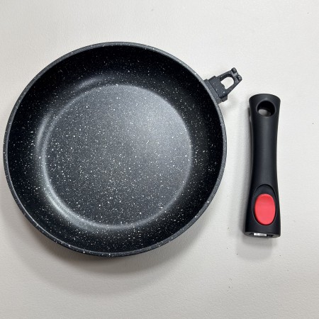 Сковорода без кришки d-26 см з мармуровим покриттям та зі знімною ручкою Styleberg ST-3032