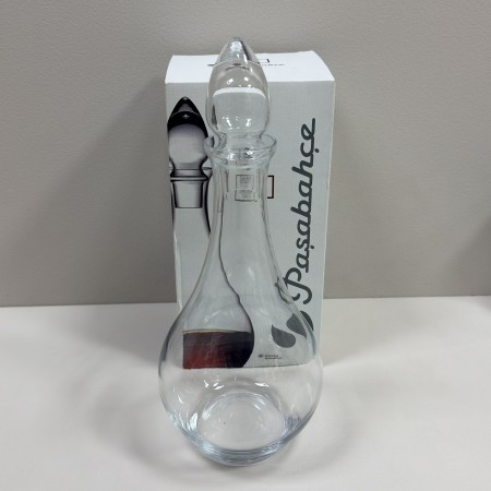 Графин-декантер скляний зі скляною кришкою h-32 см 1200 мл Pasabahce Symphony 97752