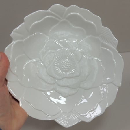 Блюдо порцелянове d-23 см, h-3 см Троянда Stenson MC3272-9