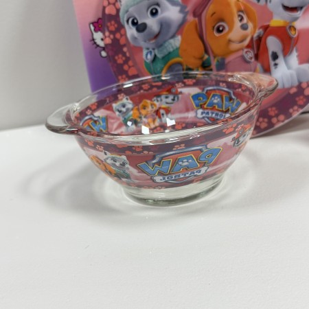 Набір скляного дитячого посуду 3 предмети Щенячий патруль 3535-9
