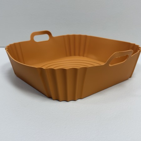 Форма силіконова для випікання в Аерофритюрниці/ Аерогрилі/ Мультипечі/Духовці 21,5х21.5х5.5 см A-Plus MT-1210 / 810382 рудий 