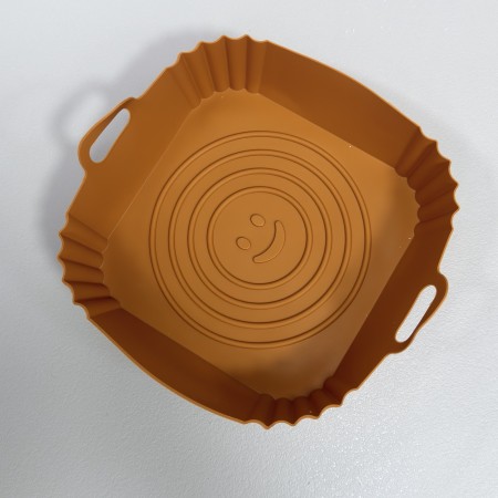 Форма силіконова для випікання в Аерофритюрниці/ Аерогрилі/ Мультипечі/Духовці 21,5х21.5х5.5 см A-Plus MT-1210 / 810382 рудий 