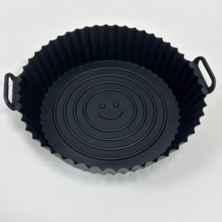 Форма силіконова для випікання в Аерофритюрниці/ Аерогрилі/ Мультипечі/ Духовці d-20,6 см, h-5 см A-Plus MT-1209 / 829957 чорний