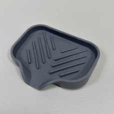 Мильниця силіконова зі зливом 12,5х10х1,8 см Stenson R37151 сіра