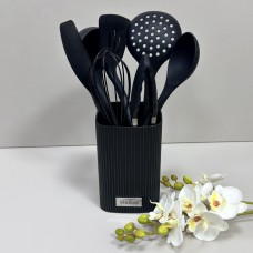 Набір силіконовий кухонного приладдя 8 предметів Magio MG-1130 чорний