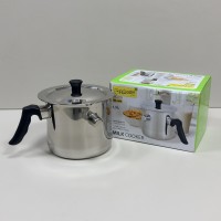 Молочник з нержавіючої сталі з кришкою та зі свистком 1,5 л Maestro MR-1698