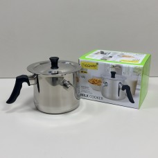 Молочник з нержавіючої сталі з кришкою та зі свистком 1,5 л Maestro MR-1698