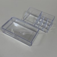 Органайзер для косметики 10,2х18,2х10,6 см Akay Plastik AK523 прозорий