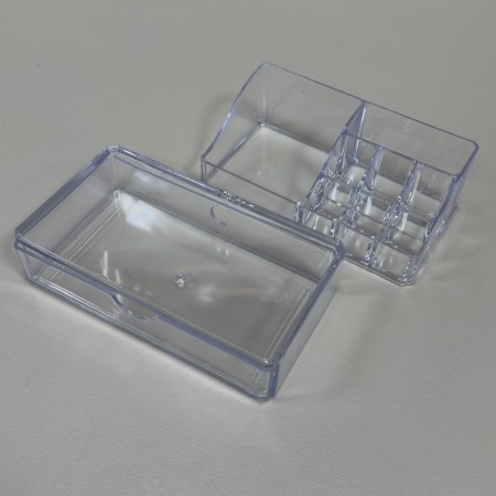 Органайзер для косметики 10,2х18,2х10,6 см Akay Plastik AK523 прозорий