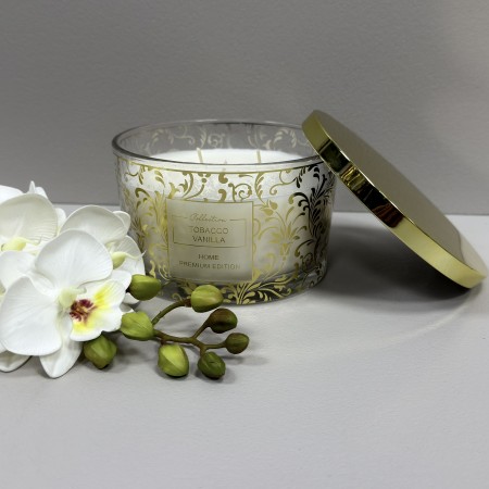 Ароматична свічка 13,5*8 см Home Premium Edition TOBACCO VANILLA 79663