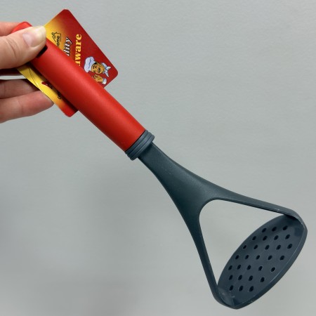 Прес для картоплі силіконовий A-Plus 0721 сірий з червоним