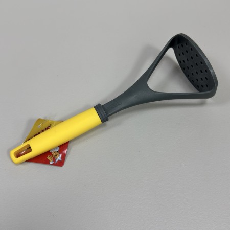 Прес для картоплі силіконовий A-Plus 0721 сірий з жовтим