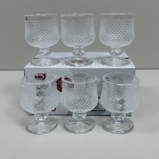 Набір скляних чарок 6 шт 50 мл Helios KB161-1B/2727 капельки
