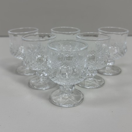 Набір скляних чарок 6 шт 50 мл Helios KB161-1C/2728 ромбики