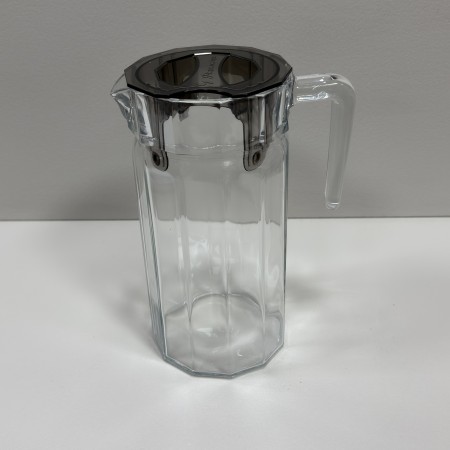 Глечик скляний з прозорою сірою кришкою 1.4 л Pasabahce Kosem 43274