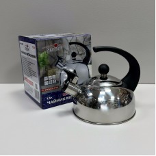 Чайник із нержавіючої сталі зі свистком 1,5 л одинарне дно Stenson MH-4883