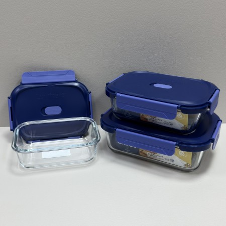 Набір контейнерів 650 мл, 1040 мл, 1520 мл Luminarc Click Clack 0087/0086/0085