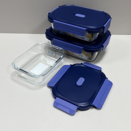 Набір контейнерів 650 мл, 1040 мл, 1520 мл Luminarc Click Clack 0087/0086/0085