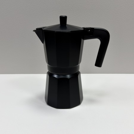 Гейзерна кавоварка алюмінієва на 9 чашок A-Plus 3083 чорна