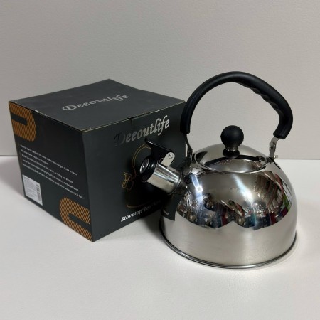 Чайник із нержавіючої сталі зі свистком 1,5 л капсульне дно Stenson DE-521 SS