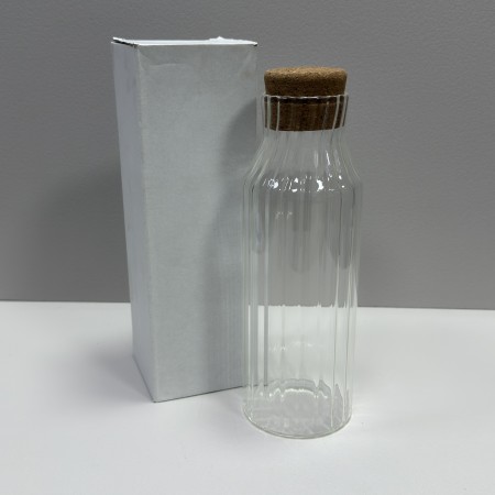 Графін скляний з  корковою кришкою 1,2 л Stenson R10133