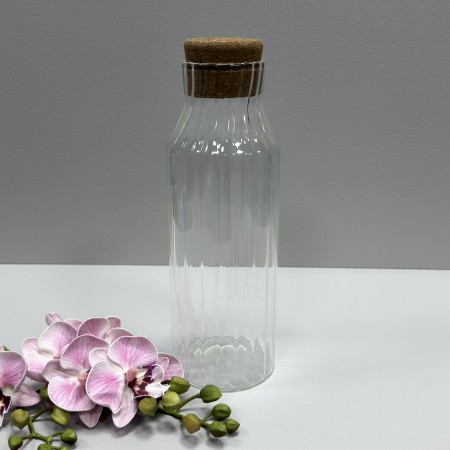 Графін скляний з  корковою кришкою 1,2 л Stenson R10133