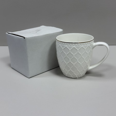 Кружка порцелянова 400 мл d-9 см, h-10 см Перлина Grazie TNC7125 / 12825 біла