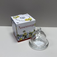 Лимонниця з кришкою скляна 9,5х9,5х9 см S&T 9904-1 прозора