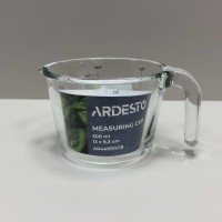 Мірна склянка з боросилікатного скла 0,5 л h-9 см, d-13 см Ardesto AR4405GCB прозора