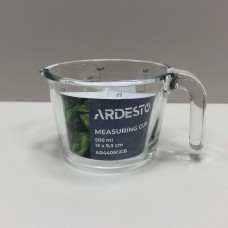 Мірна склянка з боросилікатного скла 0,5 л h-9 см, d-13 см Ardesto AR4405GCB прозора
